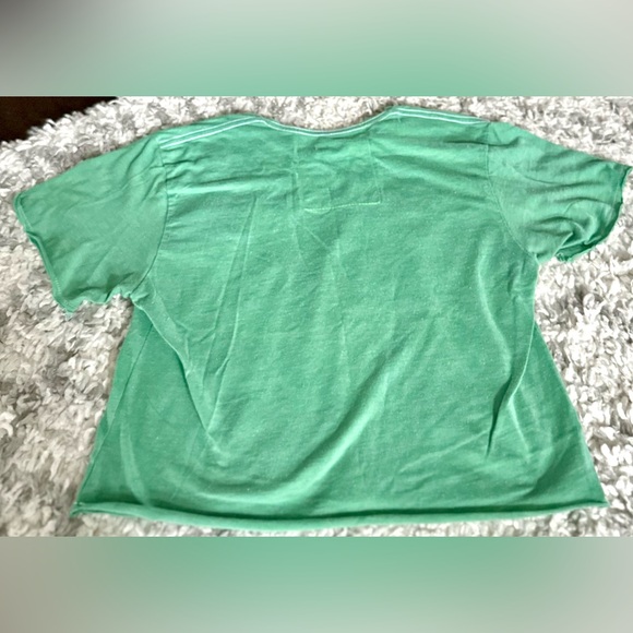 ‼️RARE‼️🎸AVIATOR NATION🎸🔥NWT🔥Cropped Embroidered Tiger Boyfriend Tee—S - Picture 12 of 15